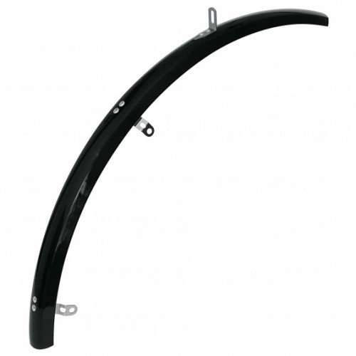 Voorspatbord 28" kunststof 45 mm - mat zwart