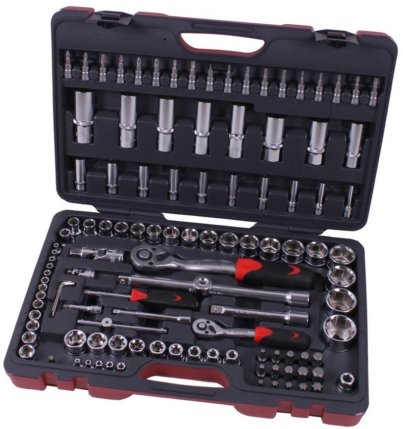 Seneca hylsnyckelsats 1/4" och 1/2" - 114 delar